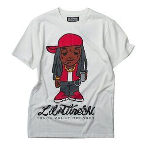 Lil Wayne Tunechi T-Shirt Tee White YMCMB Weezy Rap Men's